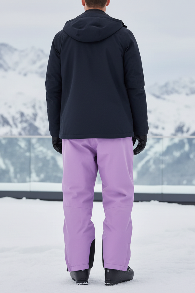 Pantalon De Ski Violet Unisexe Imperméable Hiver - Polyester - vue 2