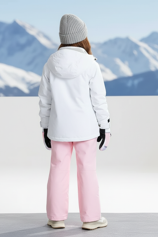 Pantalon De Ski Rose Imperméable Coupe Droite Enfant - Polyester - vue 2