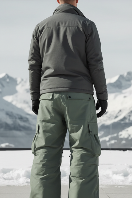 Pantalon De Ski Oversize - Kaki Polyester - vue 2