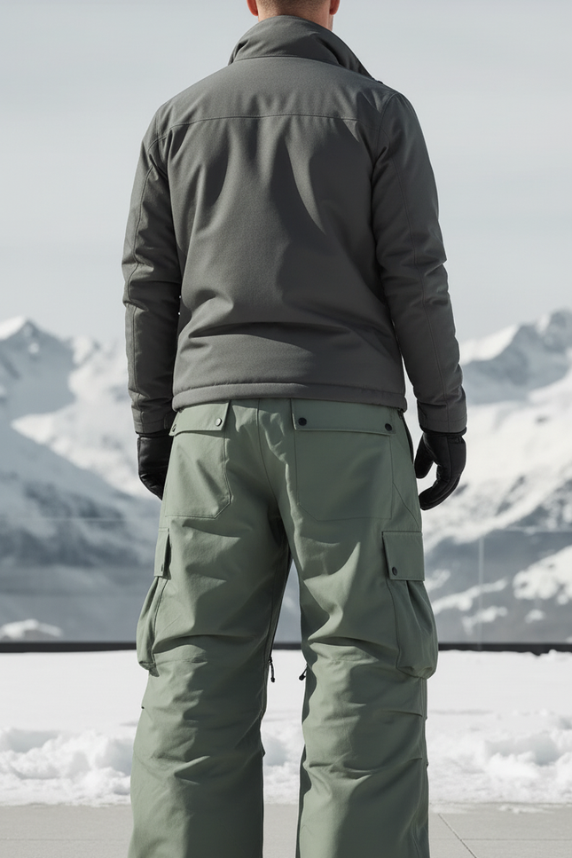 Pantalon De Ski Oversize - Kaki Polyester - vue 2