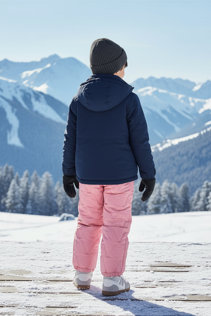 Pantalon De Ski Rose Enfant Rembourré Impermé Chaud - Polyester - vue 2