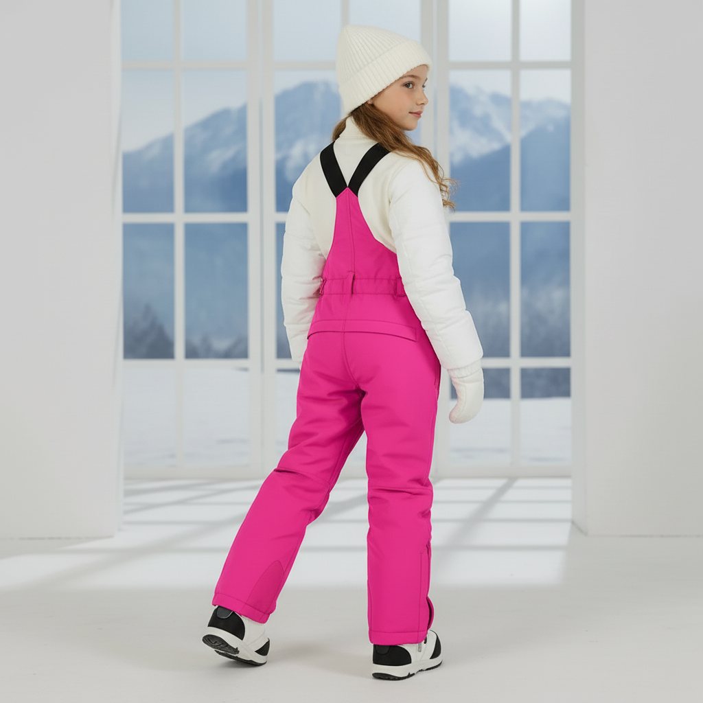 Pantalon Ski De Fond Enfant - Rose Polyester - vue 2