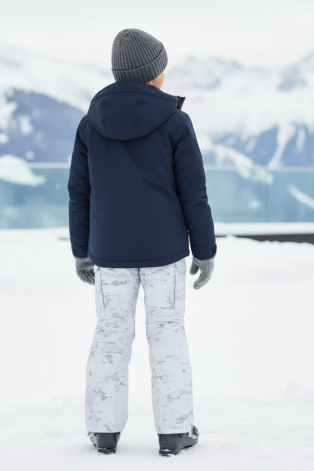 Pantalon De Ski Blanc Camouflage Imperméable Enfant Hiver - Polyester - vue 2