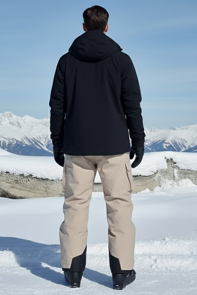 Pantalon De Ski Kaki Ample Imperméable Homme - Polyester - vue 2