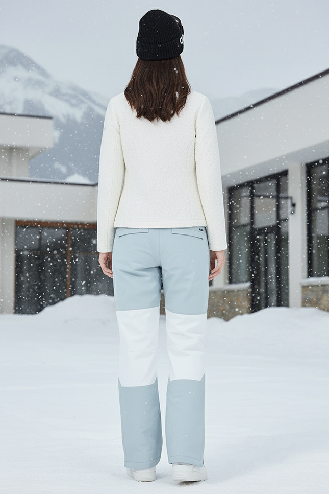 Pantalon De Ski Bleu Clair Bicolore Imperméable Femme - Polyester - vue 2