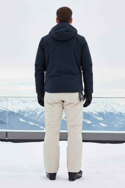 Pantalon De Ski Beige Homme Imperméable Coupe Droite - Polyester - vue 2
