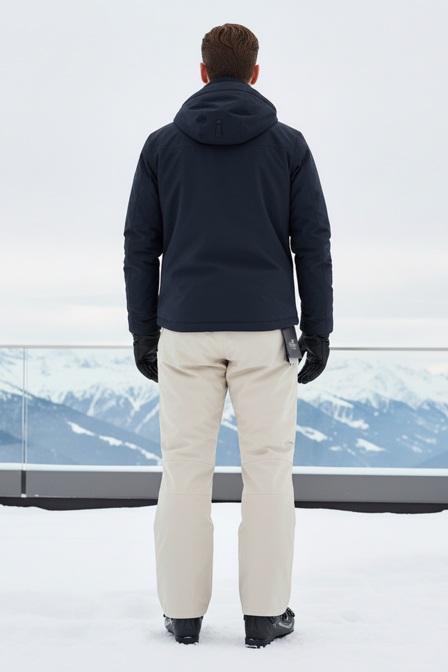 Pantalon De Ski Beige Homme Imperméable Coupe Droite - Polyester - vue 2