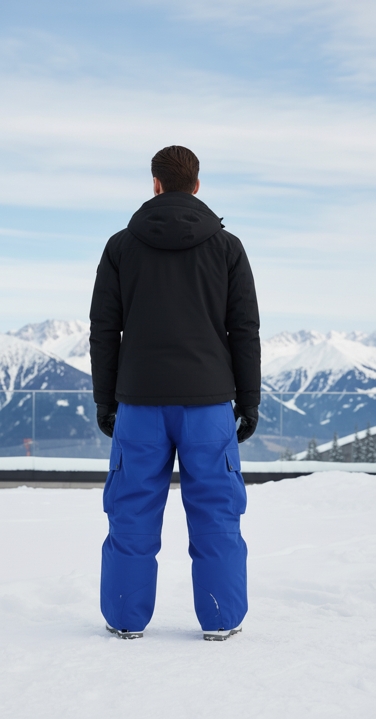 Pantalon De Ski Bleu Electrique - Polyester - vue 2