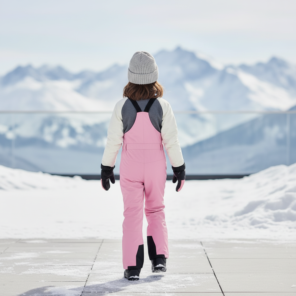 Pantalon De Ski Enfant Fille - Rose Polyester - vue 2