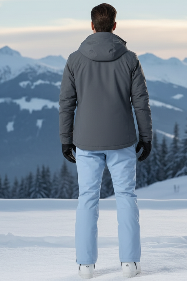 Pantalon De Ski Bleu Ciel Ample Imperméable Respirant Hiver - Polyester - vue 2