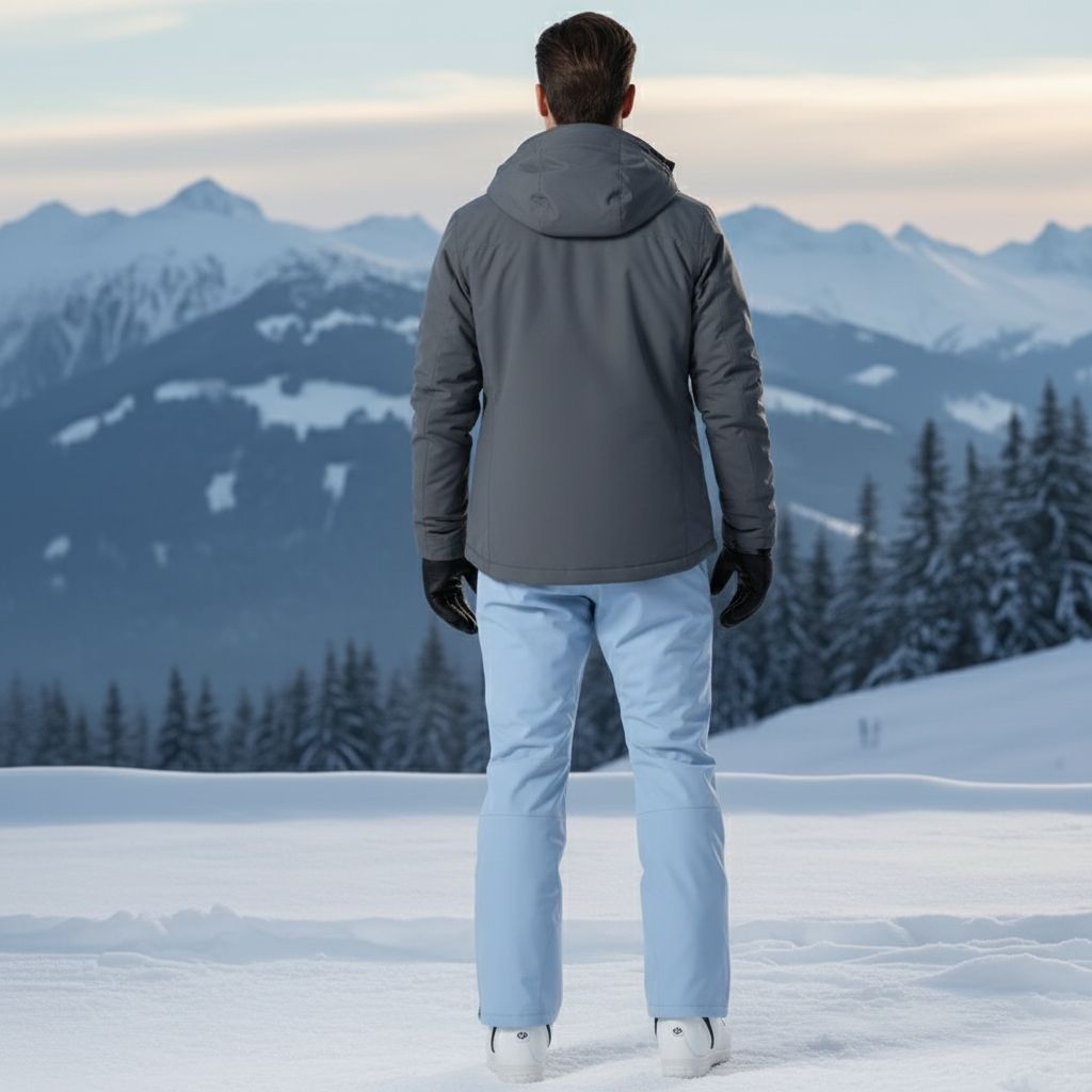 Pantalon De Ski Bleu Ciel Ample Imperméable Respirant Hiver - Polyester - vue 2
