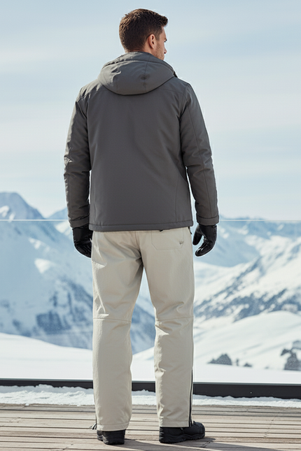 Pantalon De Ski Randonnée Homme - Beige Polyester - vue 2