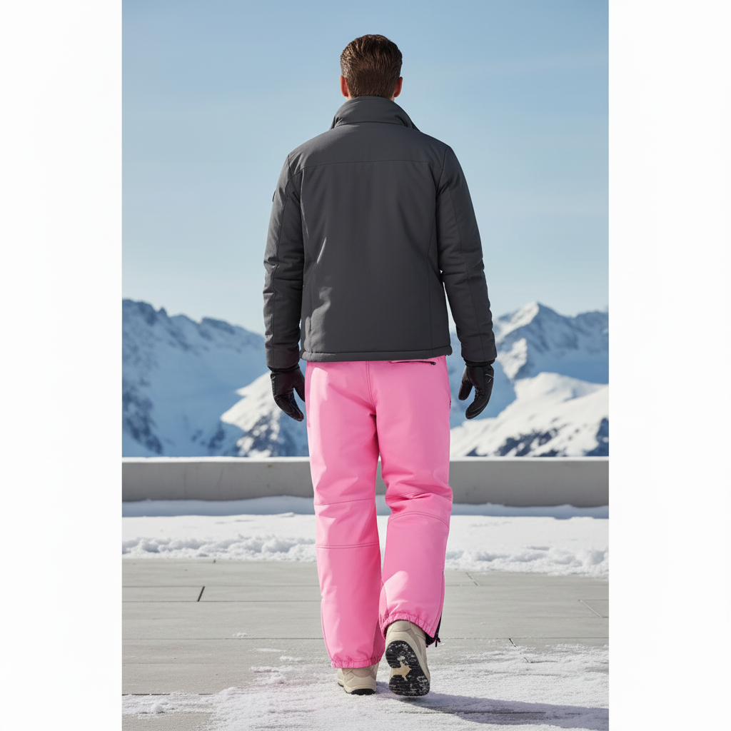 Pantalon De Ski 5ea7 - Rose Polyester - vue 2