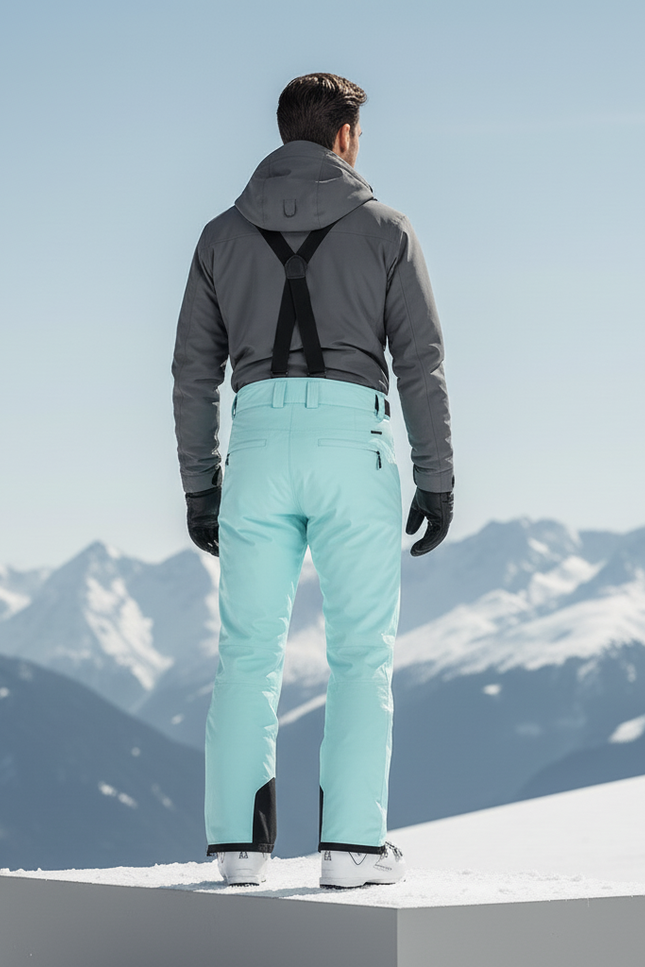 Pantalon De Ski Bleu Turquoise Homme - Polyester - vue 2