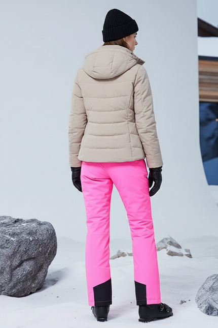Pantalon De Ski Rose Vif Imperméable Coupe-Vent Femme - Polyester - vue 2