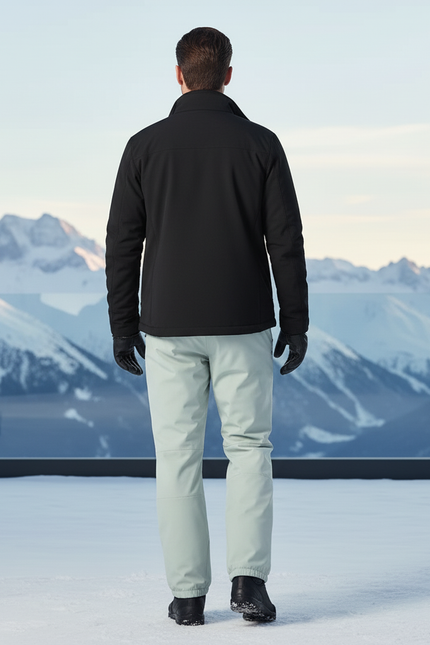 Pantalon De Ski Gris Clair Droit Imperméable Unisexe - Polyester - vue 2