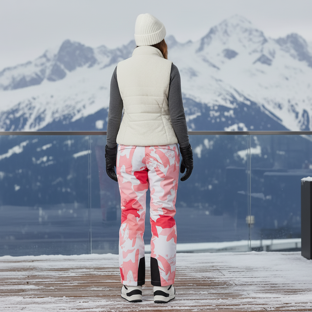 Pantalon De Ski Camouflage Femme - Imprimé Polyester - vue 2