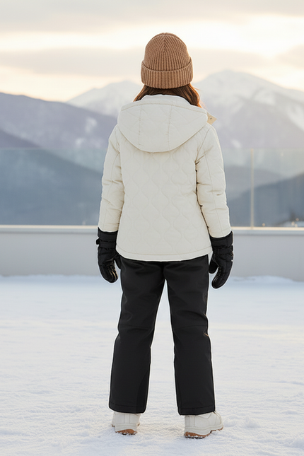 Pantalon De Ski Noir Imperméable Chaud Enfant Hiver - Polyester - vue 2