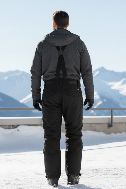 Pantalon De Ski Bretelles - Noir Polyester - vue 2