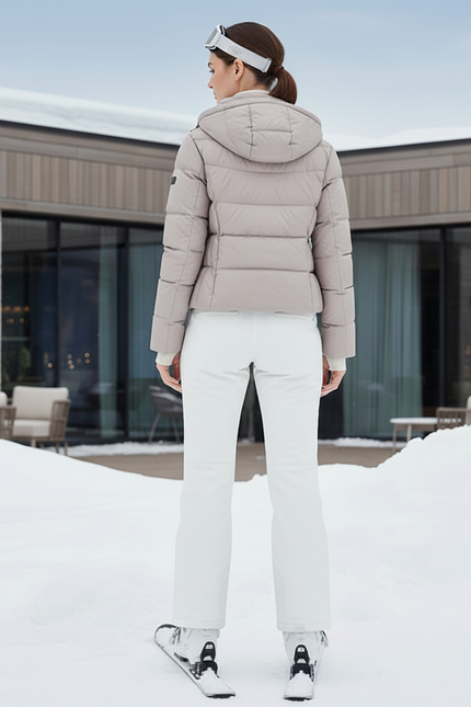 Pantalon De Ski Blanc Coupe Droite Imperméable Femme Hiver - Polyester - vue 2