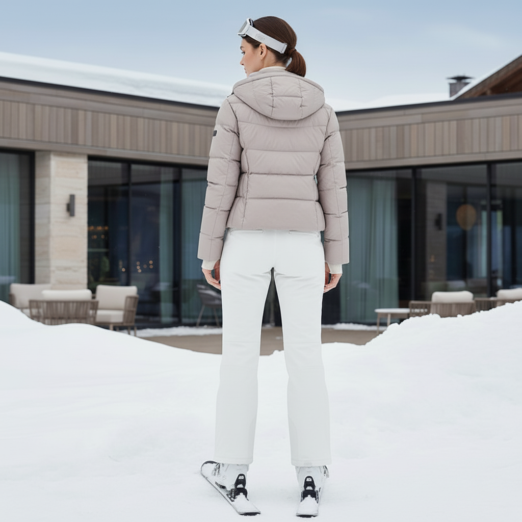 Pantalon De Ski Blanc Coupe Droite Imperméable Femme Hiver - Polyester - vue 2