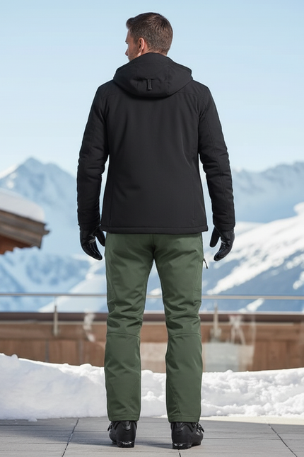 Pantalon De Ski Vert Militaire Imperméable Tactique Hiver Homme - Kaki Polyester - vue 2