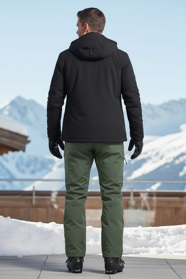 Pantalon De Ski Vert Militaire Imperméable Tactique Hiver Homme - Kaki Polyester - vue 2