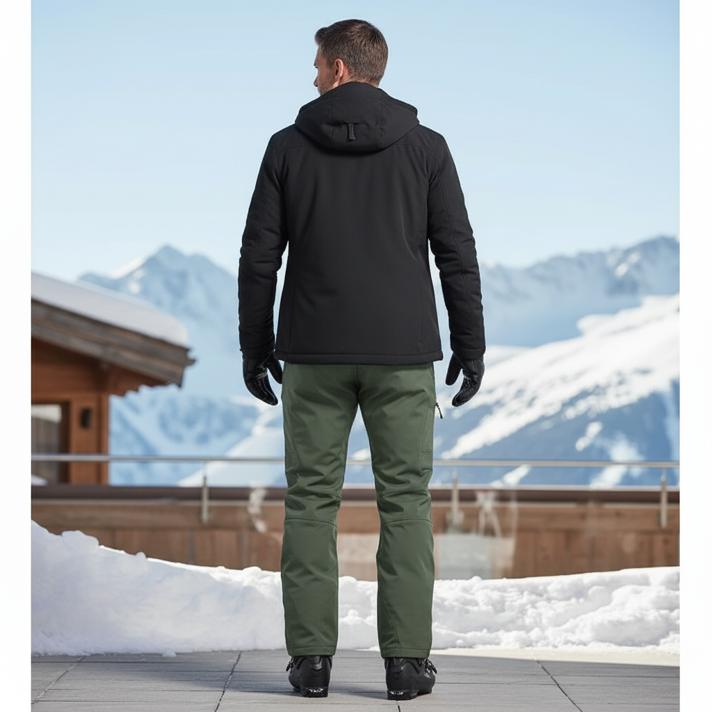 Pantalon De Ski Vert Militaire Imperméable Tactique Hiver Homme - Kaki Polyester - vue 2