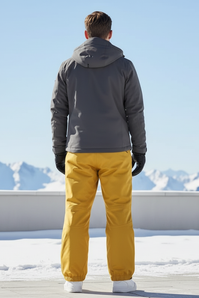 Pantalon De Ski Jaune - Polyester - vue 2