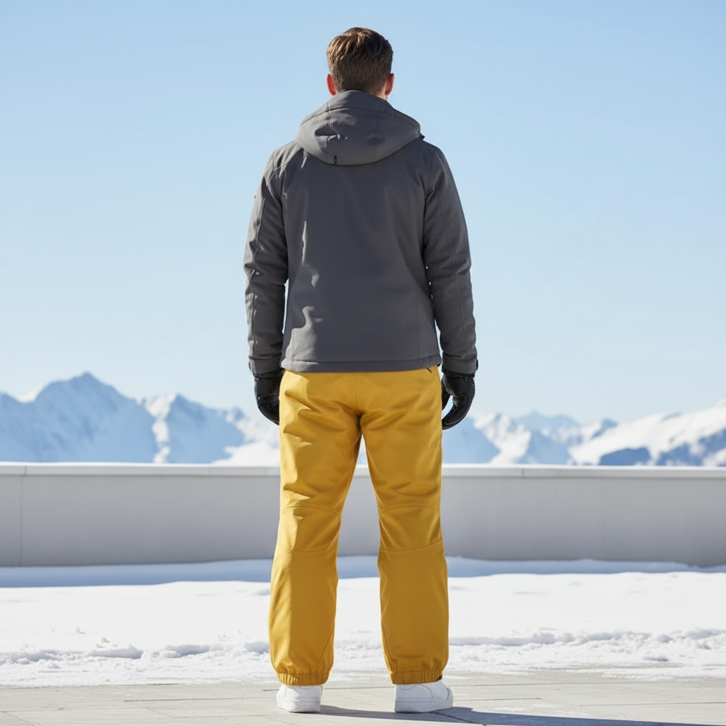Pantalon De Ski Jaune - Polyester - vue 2