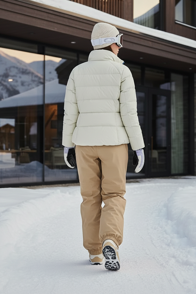 Pantalon De Ski Beige Ample Imperméable Unisexe Hiver - Polyester - vue 2