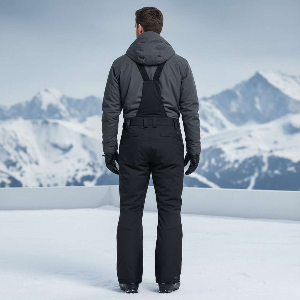 Pantalon De Ski 3e5e - Noir Polyester - vue 2