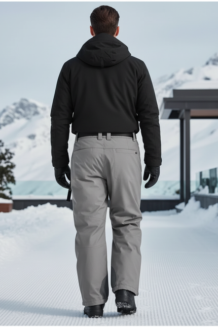 Pantalon De Ski Gris Imperméable Respirant Ample Homme - Polyester - vue 2