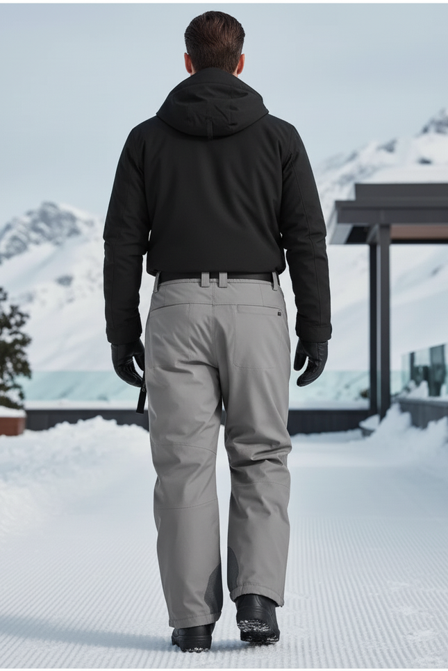 Pantalon De Ski Gris Imperméable Respirant Ample Homme - Polyester - vue 2