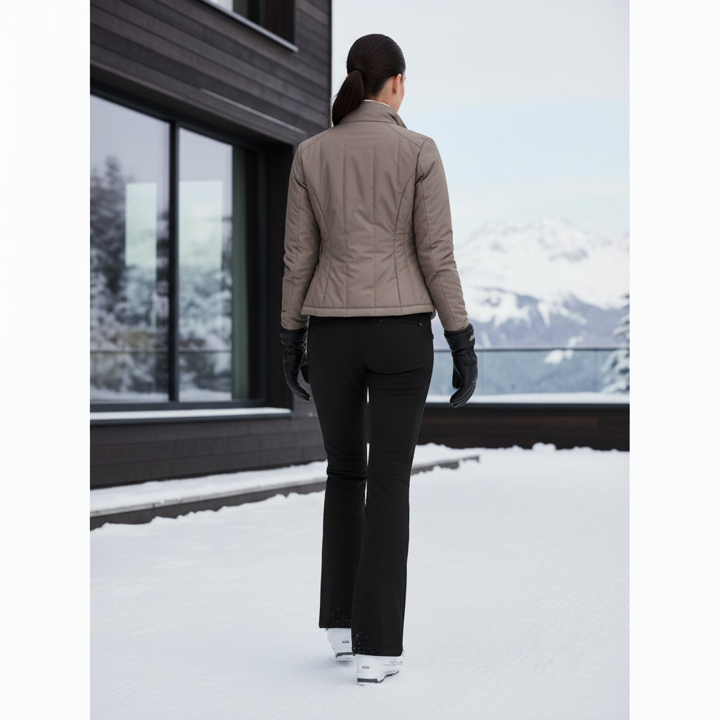 Pantalon Et Veste De Ski Femme - Noir Polyester - vue 2