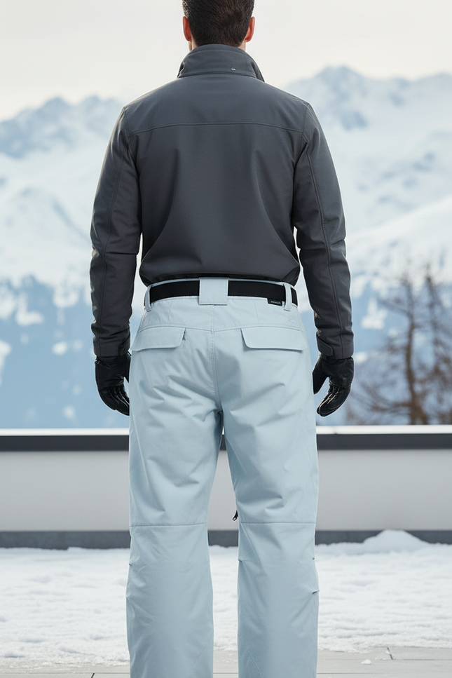 Baggy Pantalon De Ski - Bleu Polyester - vue 2
