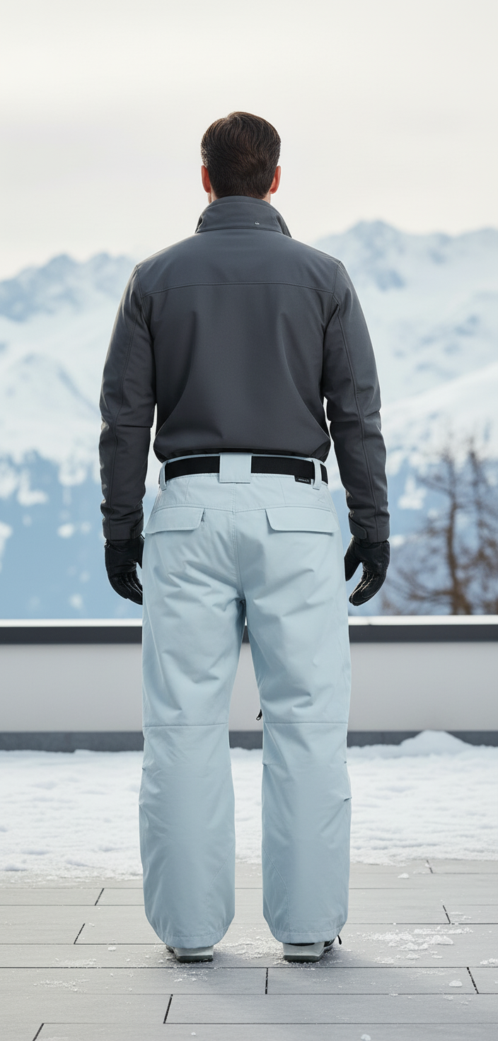 Baggy Pantalon De Ski - Bleu Polyester - vue 2