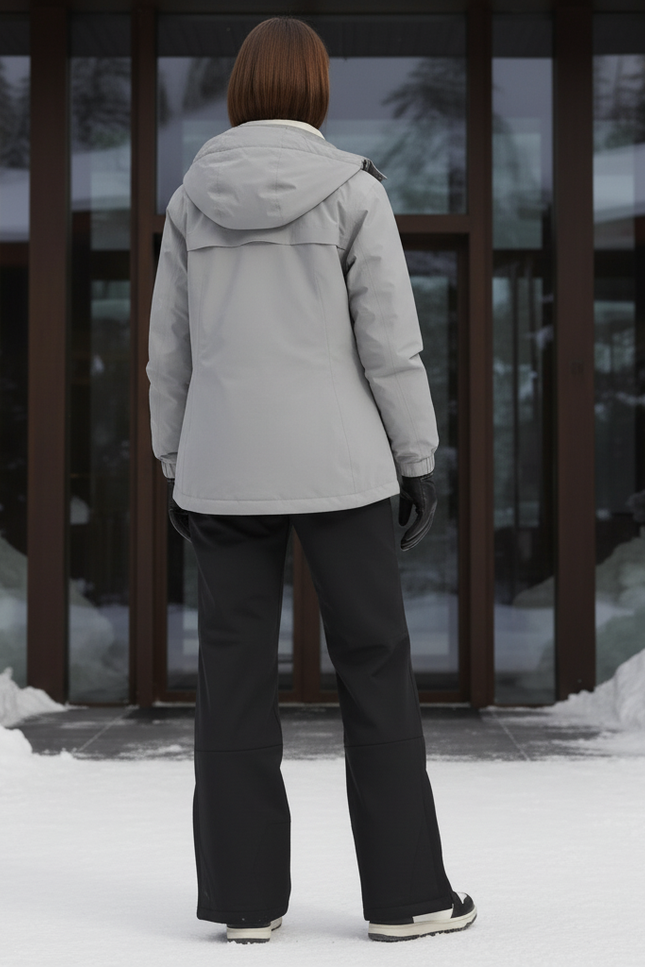 Pantalon De Ski Noir Ample Impermémeable Chaud Femme - Polyester - vue 2