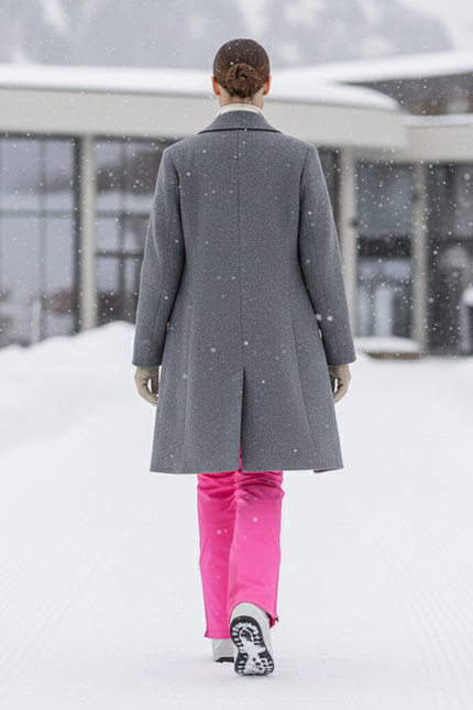 Pantalon De Ski Rose Vif Imperméable Femme Hiver - Polyester - vue 2