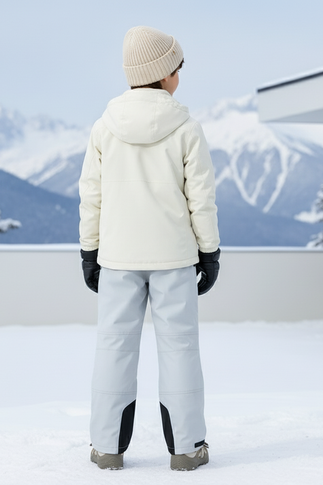 Pantalon De Ski Gris Imperméable Enfant Hiver - Polyester - vue 2
