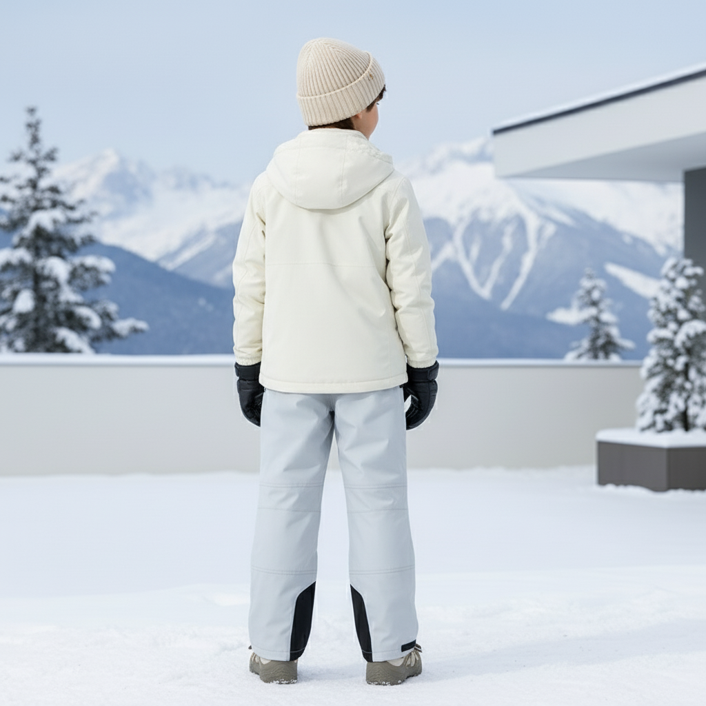 Pantalon De Ski Gris Imperméable Enfant Hiver - Polyester - vue 2