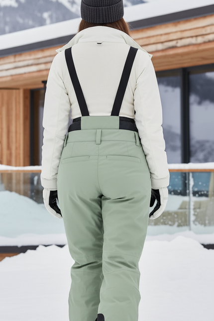Pantalon De Ski Vert Ample Imperméable Thermique Femme - Polyester - vue 2