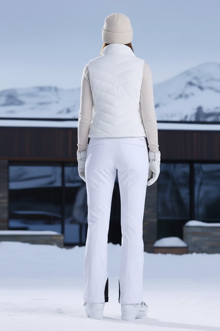 Pantalon De Ski Chaud Femme - Blanc Polyester - vue 2