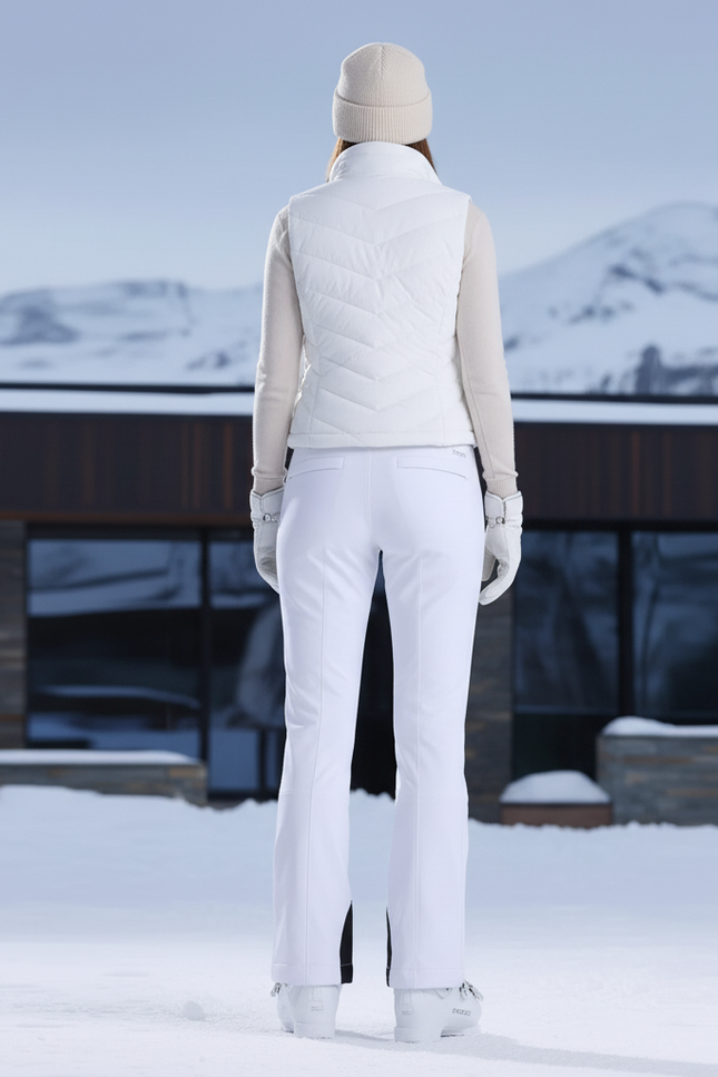 Pantalon De Ski Chaud Femme - Blanc Polyester - vue 2