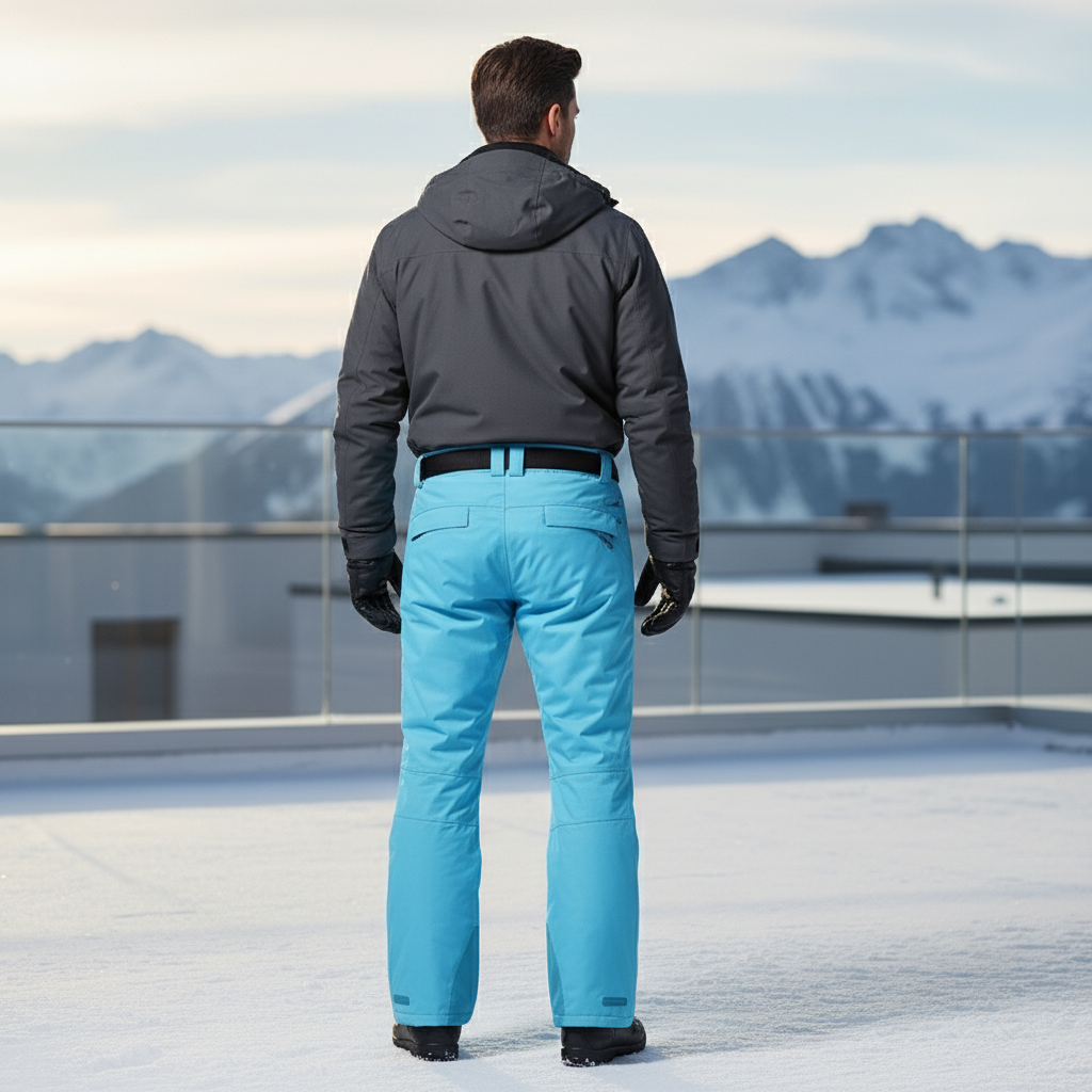 Pantalon De Ski Bleu Clair - Polyester - vue 2