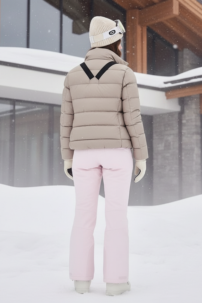Pantalon De Ski Rose Clair Imperméable Femme Taille Haute - Polyester - vue 2