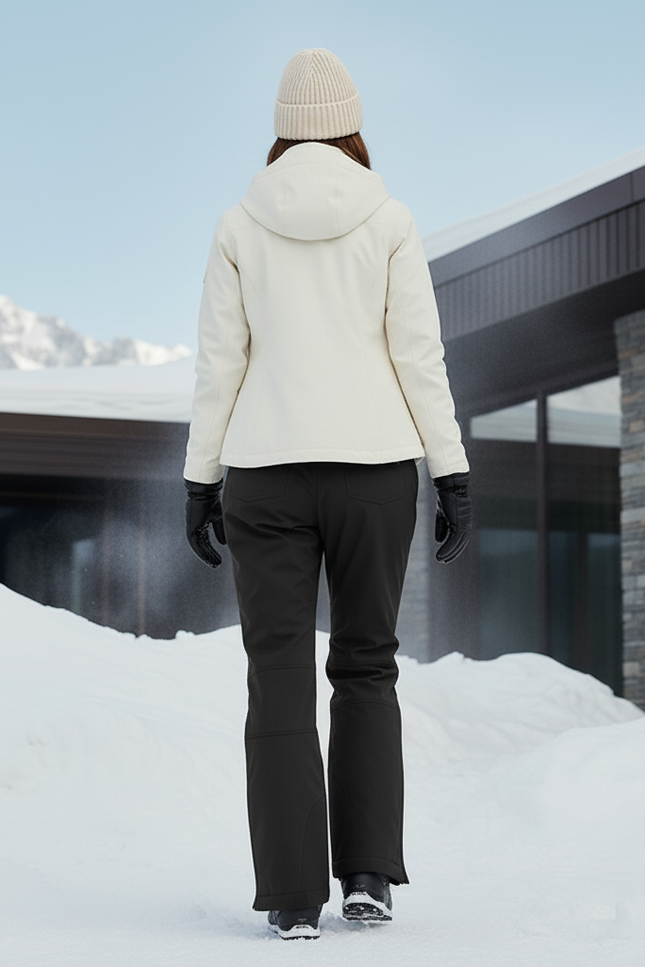 Pantalon De Ski Noir Imperméable Chaud Femme Hiver - Polyester - vue 2