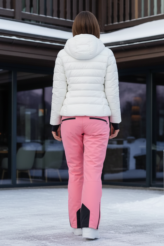 Pantalon De Ski Rose Poudré Ample Imperméable Femme - Polyester - vue 2