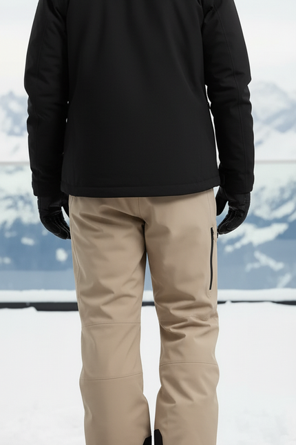 Pantalon De Ski Beige Ample Imperméable Homme Hiver - Polyester - vue 2