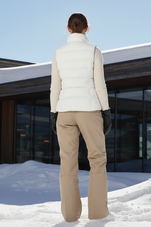 Pantalon De Ski Beige Ample Imperméable Hiver Femme - Polyester - vue 2